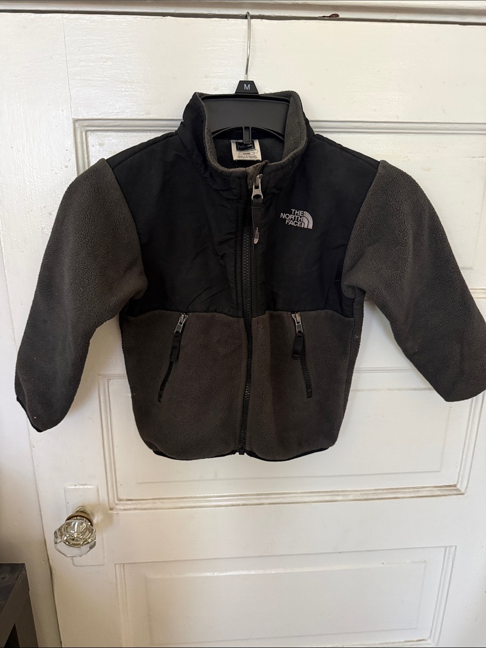 The North Face Kids Fleece Jacket - Charcoal & Black